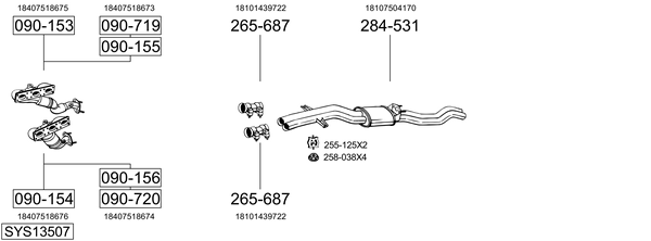 Sistema de gases de escape Bmw 3 Coupe