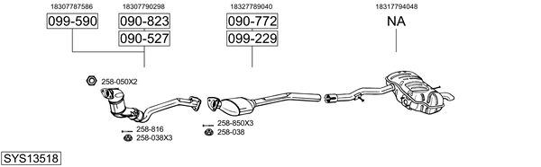 Sistema de gases de escape Bmw 3 Compact