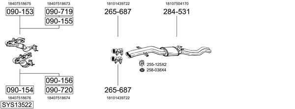 Sistema de gases de escape Bmw 3 Touring
