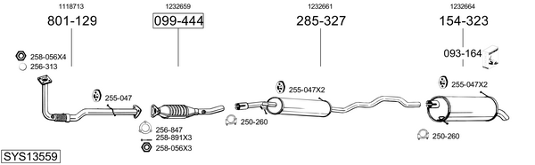 Sistema de gases de escape Ford GALAXY I