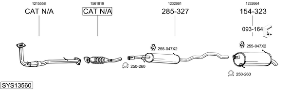 Sistema de gases de escape Ford GALAXY MK I VAN