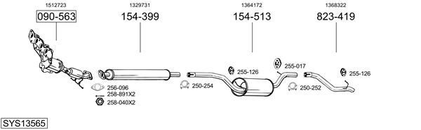 Sistema de gases de escape Ford C-MAX