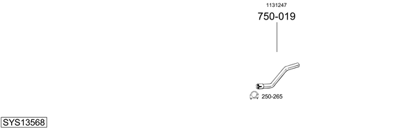 Sistema de gases de escape Ford MONDEO III Turnier