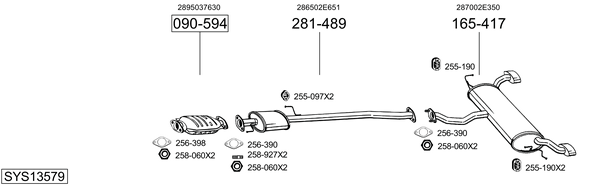 Sistema de gases de escape Hyundai TUCSON