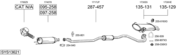 Sistema de gases de escape Citroën C-CROSSER