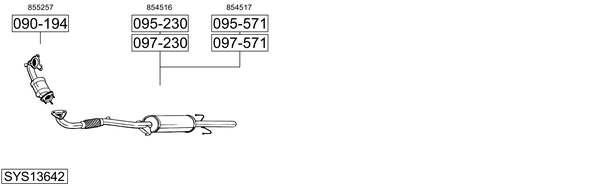Sistema de gases de escape Opel ASTRA H Saloon