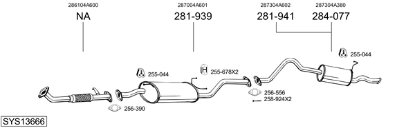 Sistema de gases de escape Hyundai H-1 Van