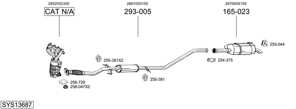 Sistema de gases de escape Hyundai i10 I