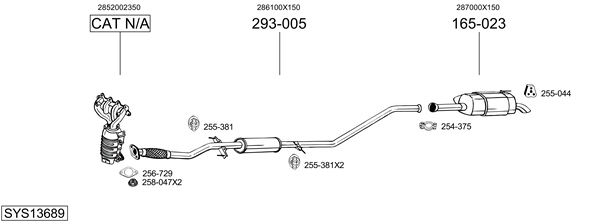 Sistema de gases de escape Hyundai i10 I