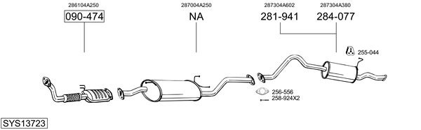 Sistema de gases de escape Hyundai H-1 Van