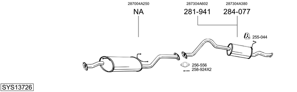Sistema de gases de escape Hyundai H-1 / STAREX Bus