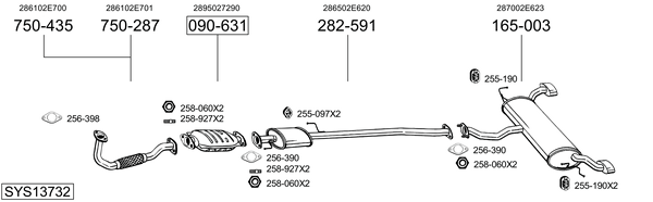 Sistema de gases de escape Hyundai TUCSON