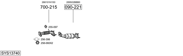 Sistema de gases de escape Kia CEE'D Hatchback