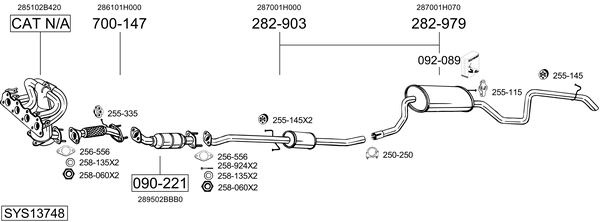Sistema de gases de escape Kia CEE'D SW