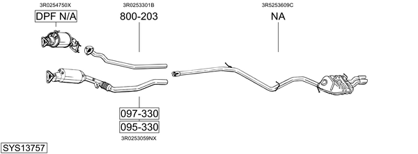 Sistema de gases de escape Seat EXEO