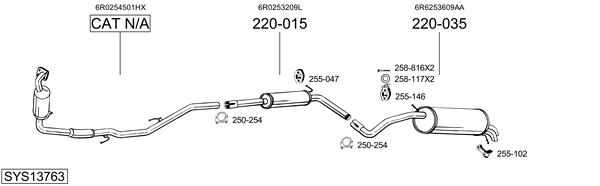Sistema de gases de escape Seat IBIZA IV SC