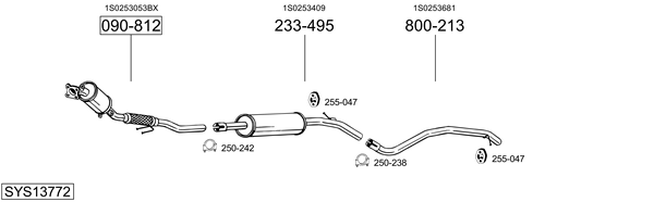 Sistema de gases de escape Vw UP!