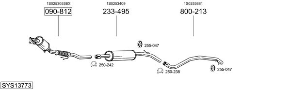 Sistema de gases de escape Vw UP!