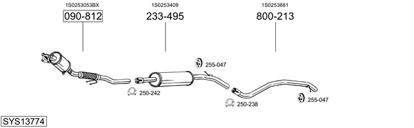 Sistema de gases de escape Vw LOAD UP
