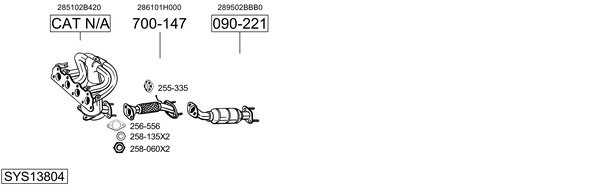 Sistema de gases de escape Kia CEE'D Hatchback