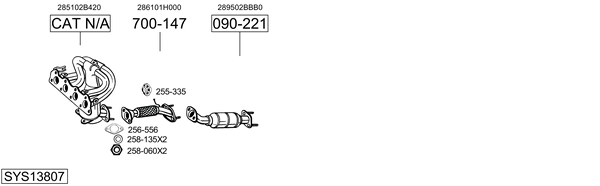 Sistema de gases de escape Kia CEE'D Hatchback