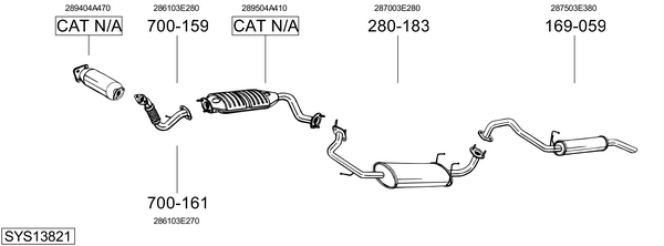 Sistema de gases de escape Kia SORENTO I