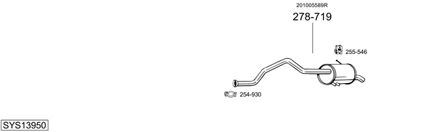 Sistema de gases de escape Renault KANGOO / GRAND KANGOO II
