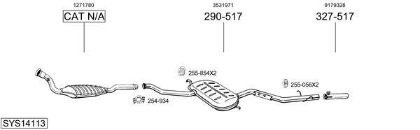 Sistema de gases de escape Volvo S70
