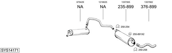 Sistema de gases de escape Volvo 240