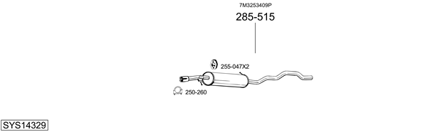 Sistema de gases de escape Vw SHARAN