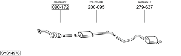 Sistema de gases de escape Renault CLIO IV