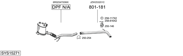 Sistema de gases de escape Audi A1