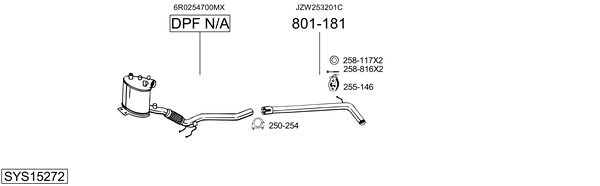 Sistema de gases de escape Audi A1