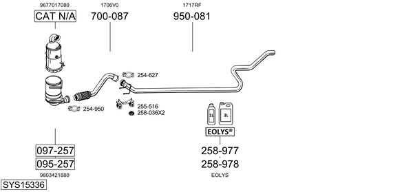 Sistema de gases de escape Citroën DS5