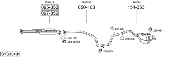 Sistema de gases de escape Ford MONDEO IV