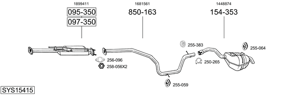 Sistema de gases de escape Ford S-MAX