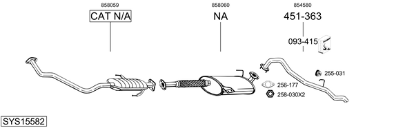 Sistema de gases de escape Opel FRONTERA A