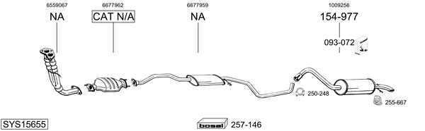 Sistema de gases de escape Ford ESCORT V Express