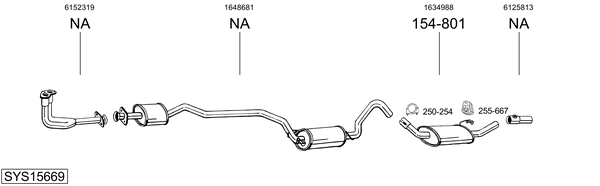 Sistema de gases de escape Ford ORION I