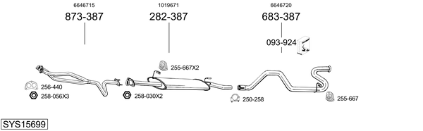Sistema de gases de escape Ford TRANSIT Van