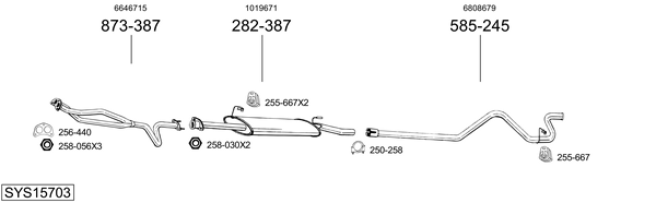 Sistema de gases de escape Ford TRANSIT Van