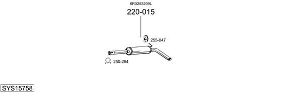 Sistema de gases de escape Seat IBIZA IV SC