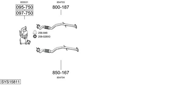 Sistema de gases de escape Opel INSIGNIA A