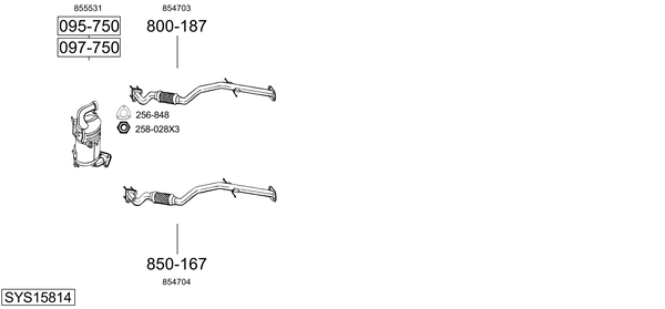 Sistema de gases de escape Opel INSIGNIA A