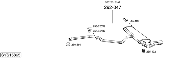 Sistema de gases de escape Seat TOLEDO III