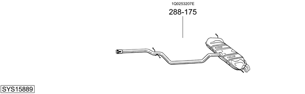 Sistema de gases de escape Vw EOS