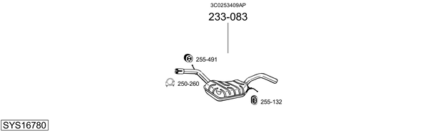 Sistema de gases de escape Vw PASSAT B7 Variant