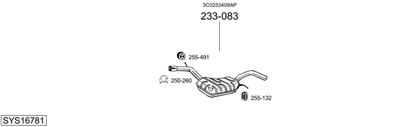 Sistema de gases de escape Vw PASSAT B7 Variant