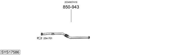 Sistema de gases de escape Mercedes-Benz C-CLASS Coupe