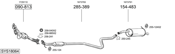 Sistema de gases de escape Ford FIESTA VI